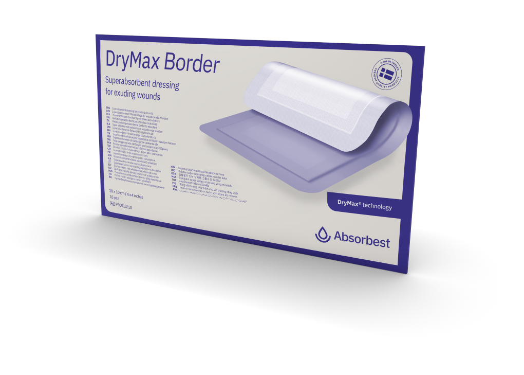 DryMax Border a superabsorbent dressing from Absorbest